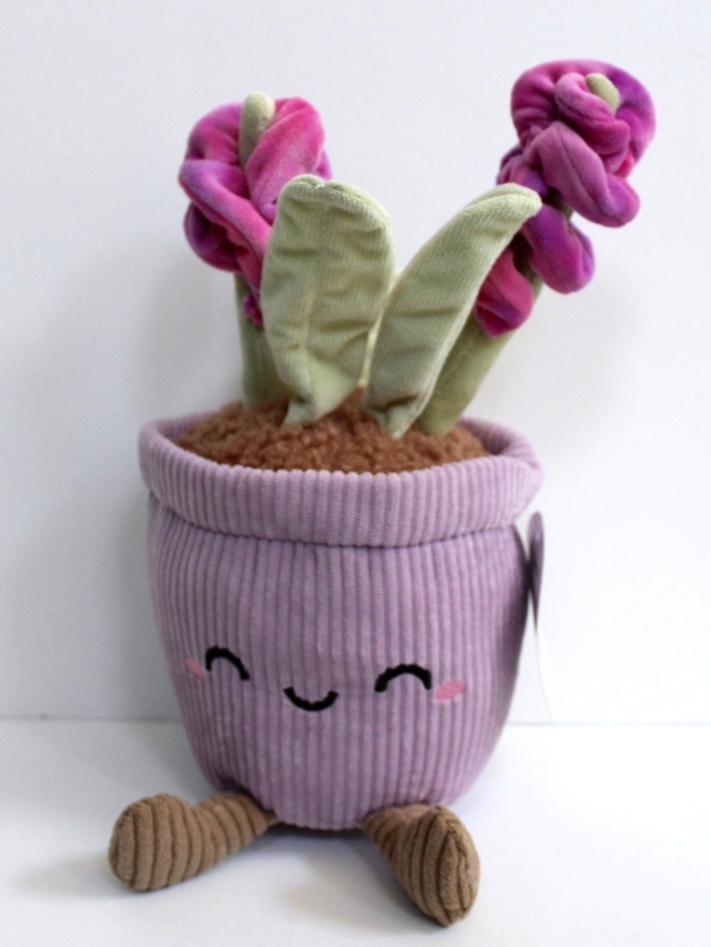 Linzy Toys Plant Pals Buddies Potted Flower Purple Plush Stuffed Toy 9.5" NEW
